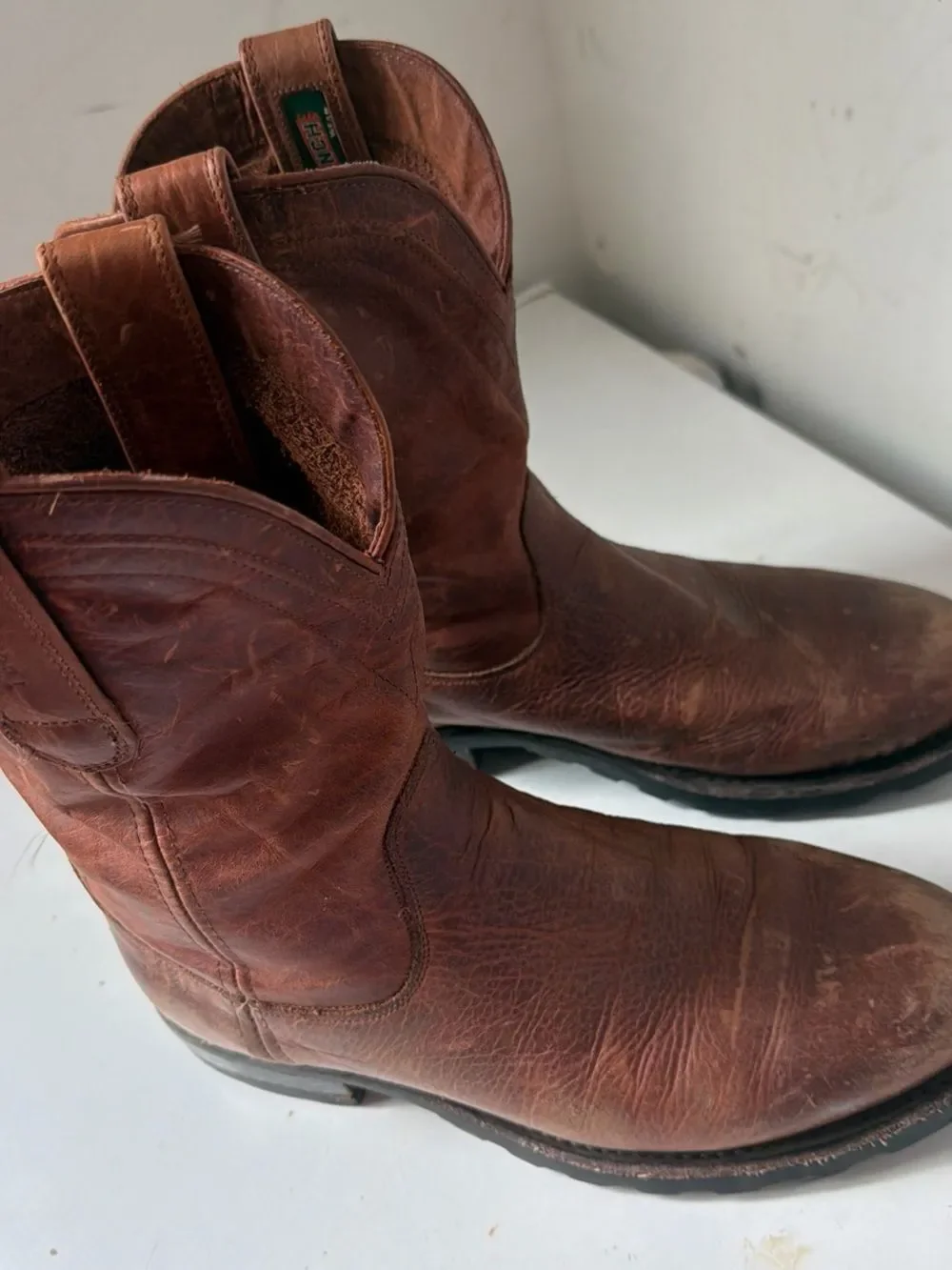 , Tecova cowboy men leather sz 9,5 D